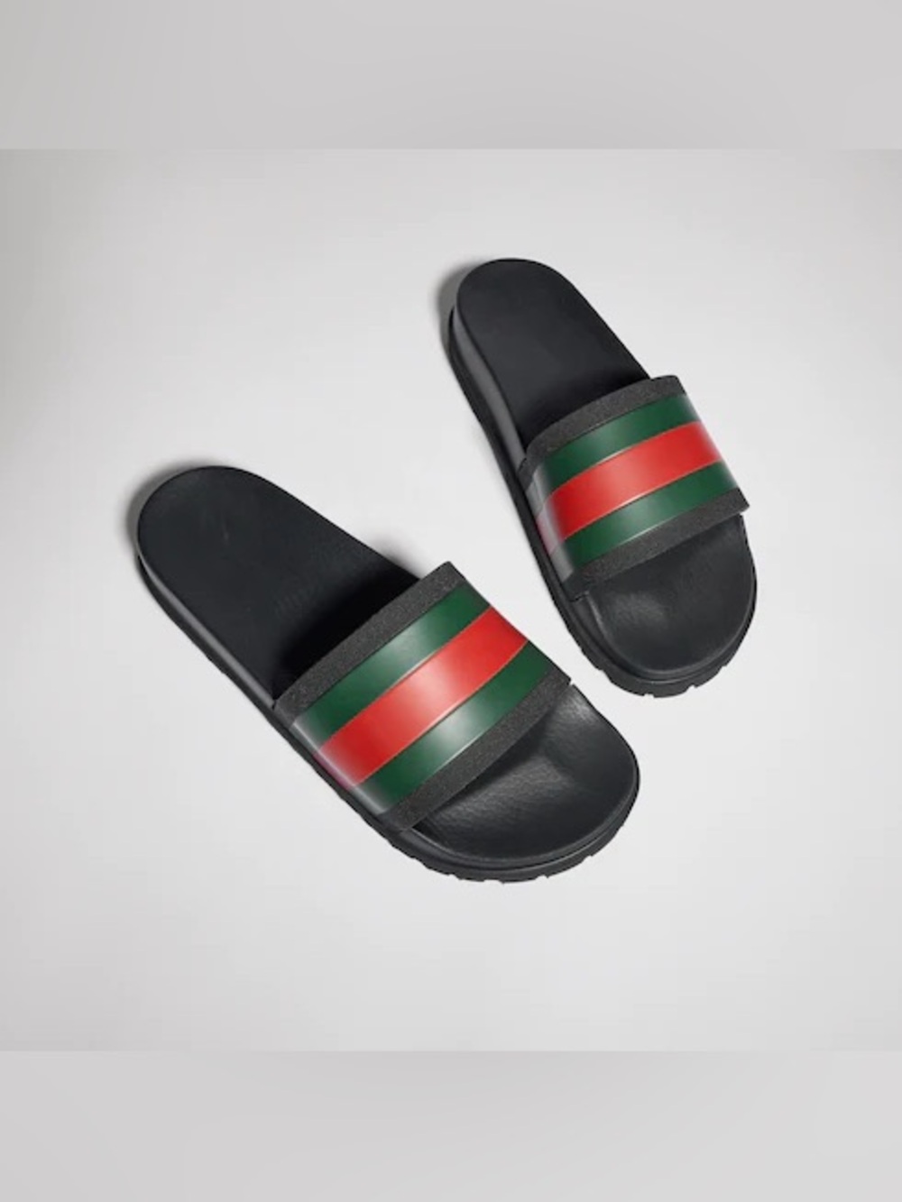 GUCCI Web Slide Sandal Size 43